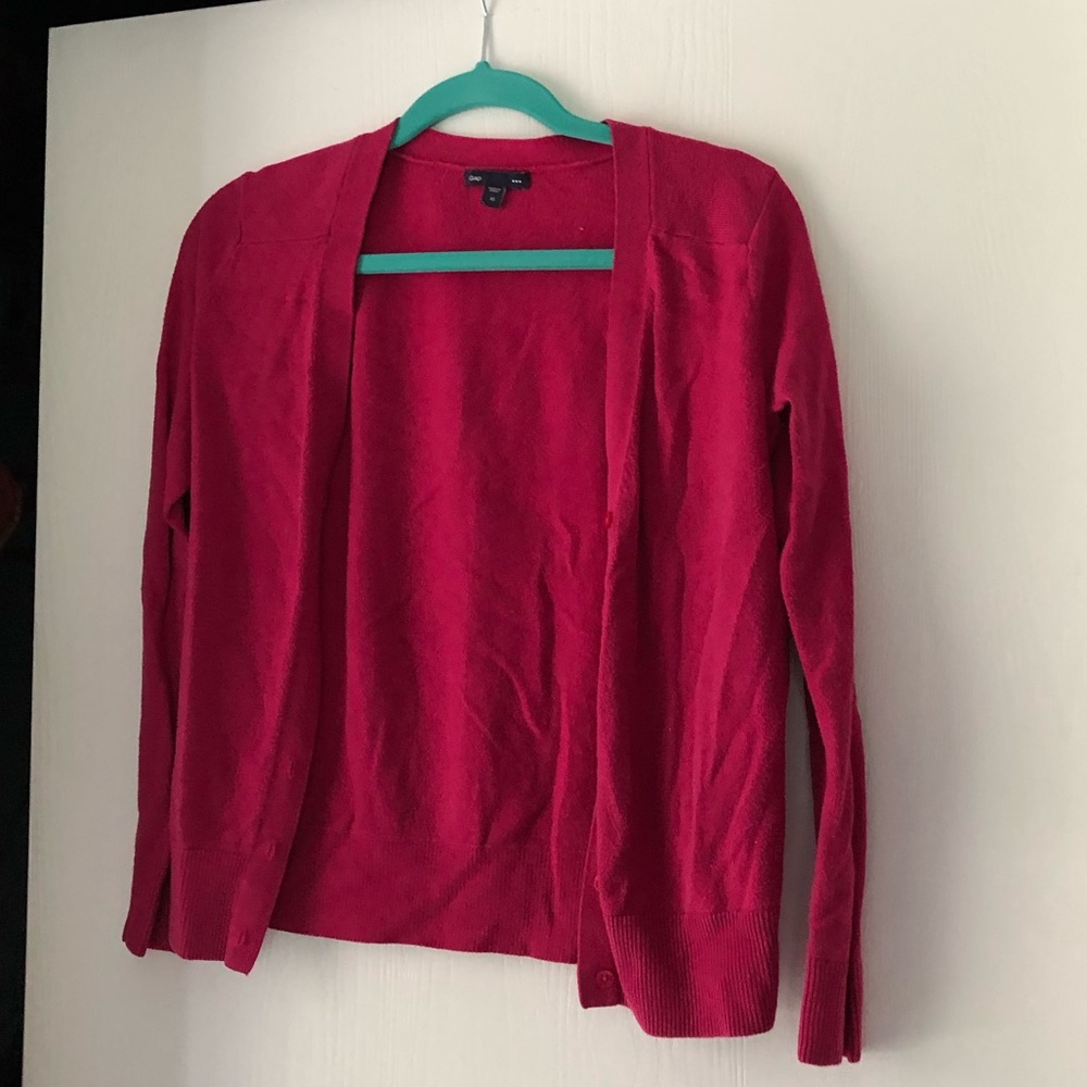 Pink gap cardigan